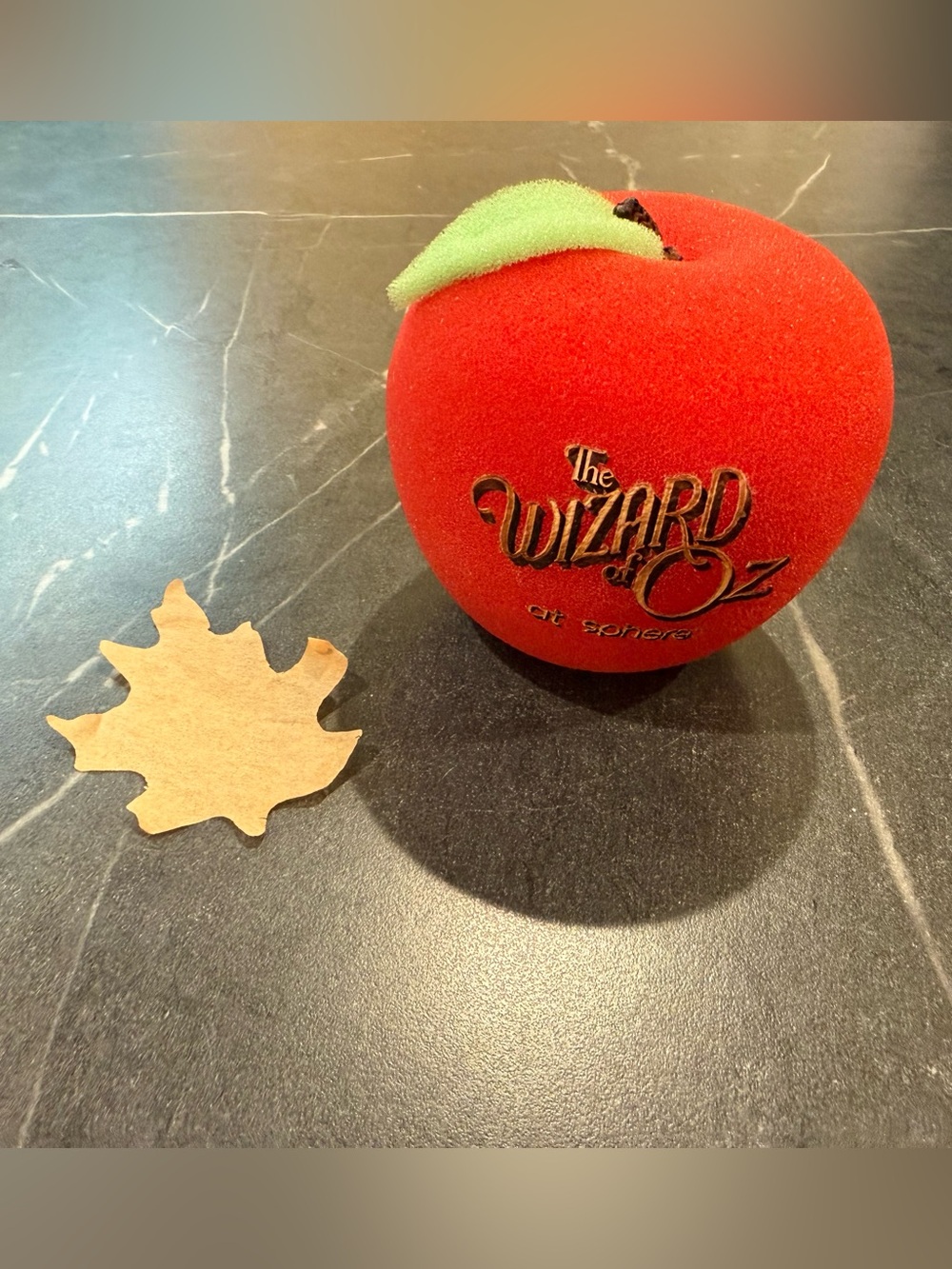 Sphere Las Vegas Wizard of Oz Souvenir Foam Apple And Leaf Official Collectible